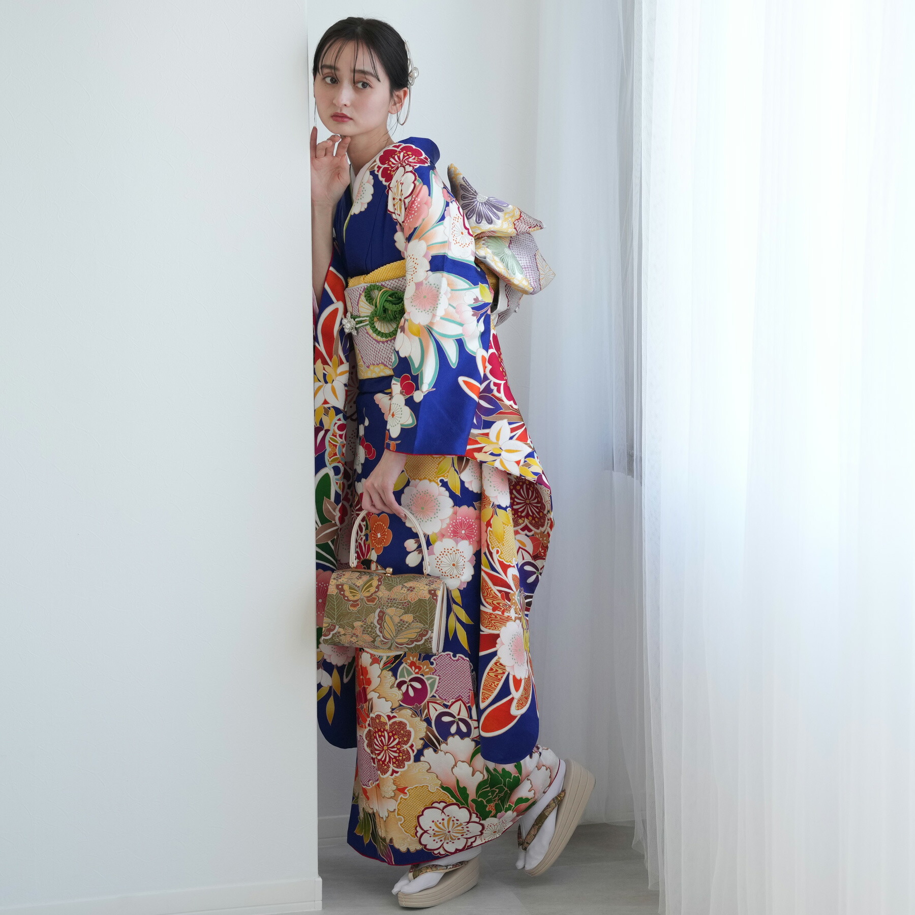 楽天市場】【レンタル】【振袖 アンティーク正絹着物+正絹袋帯 21点