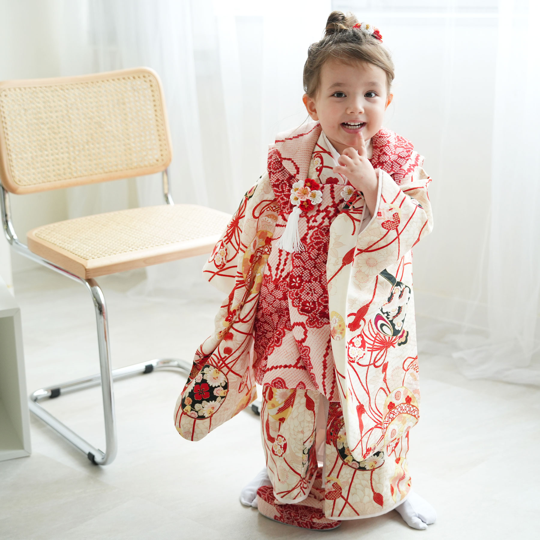 楽天市場】【レンタル】【ひよこ商店 七五三 着物 3歳 女の子