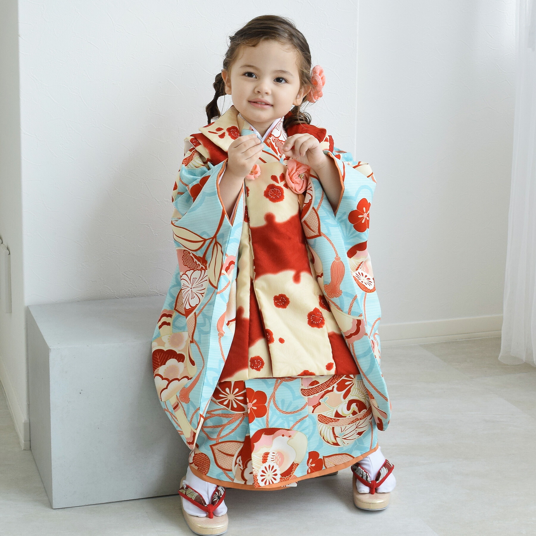 美品　梅の花　七五三　３歳　被布　アンティーク着物　セット 楽天市場】七五三 着物 3歳 レンタル 七五三 3歳 被布 セット