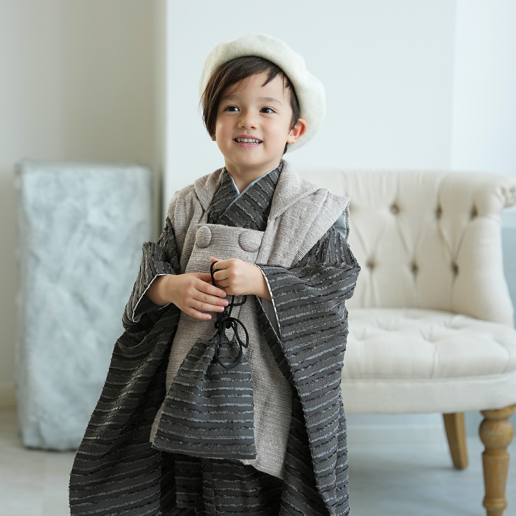 3歳 男の子 七五三セット utatane 88cm-105cm前後　ペイズリー 楽天市場】七五三 3歳 着物 セット 男の子 utatane 88cm-105cm