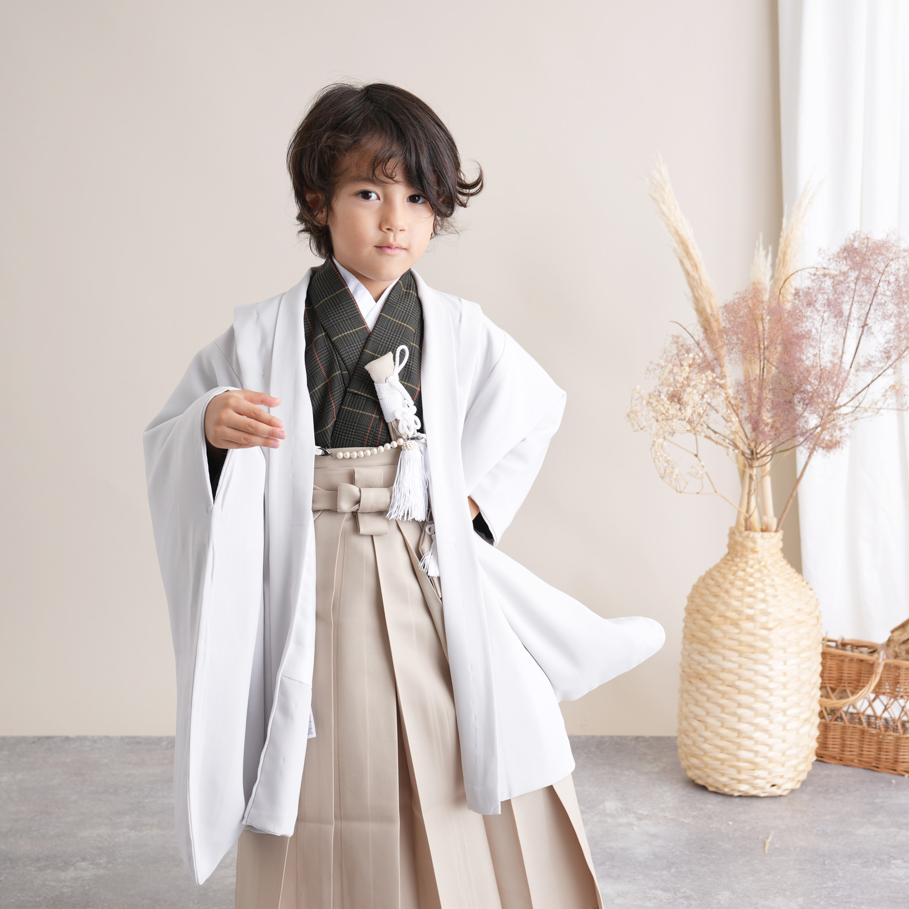 楽天市場】【utatane 七五三 着物 5歳 男の子 袴セットジャガード 