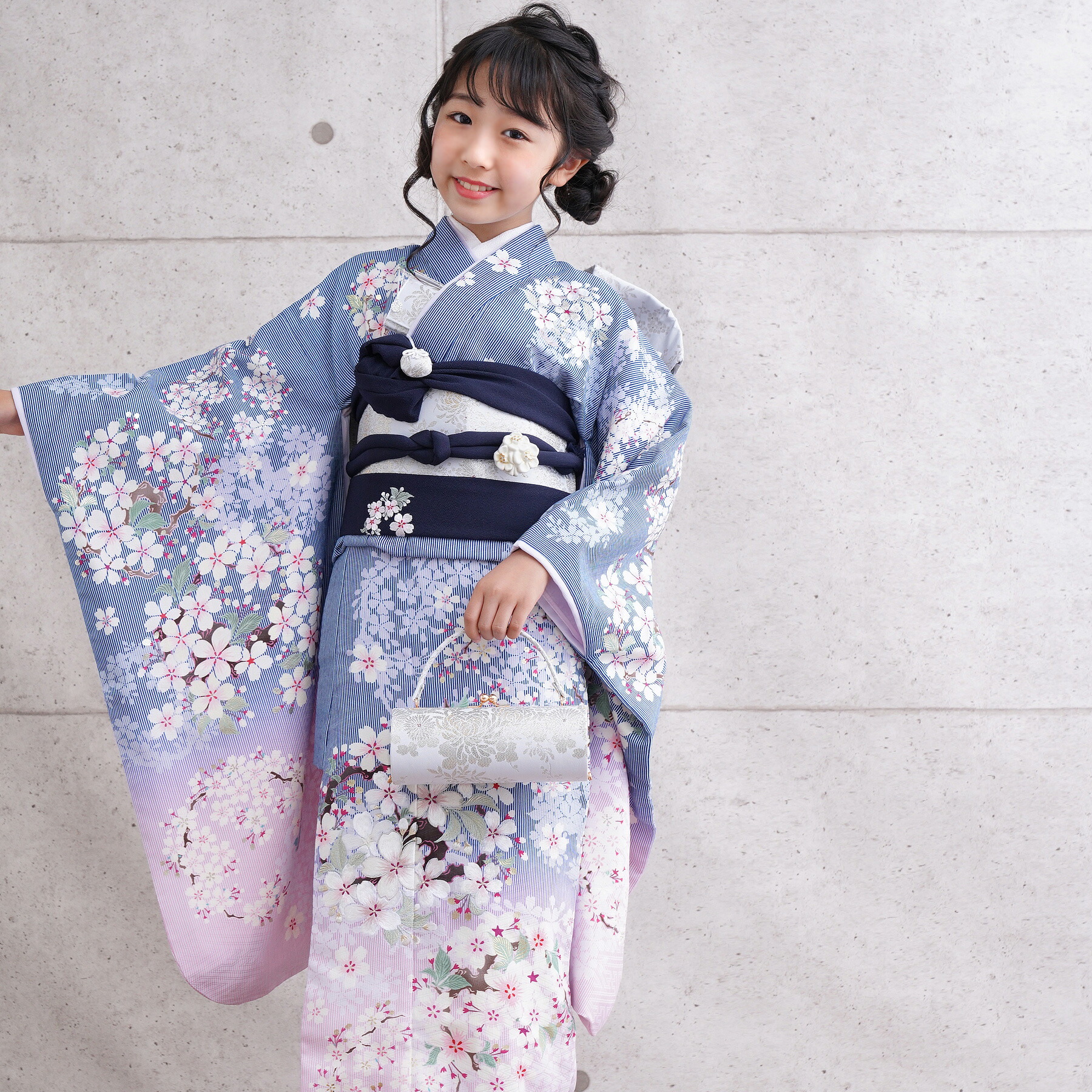 【レンタル】NATURAL BEAUTY 絵羽 ブランド 祝着 7歳 お祝い着 着物 七五三 お正月 初詣 雛祭り 七歳 レンタル 女の子 女児 女 きもの 四つ身 フルセットレンタル 安い レトロ 大正浪漫 モダン 新品足袋プレゼント 往復送料無料◆2025年11月予約空きなし◆|utatane
