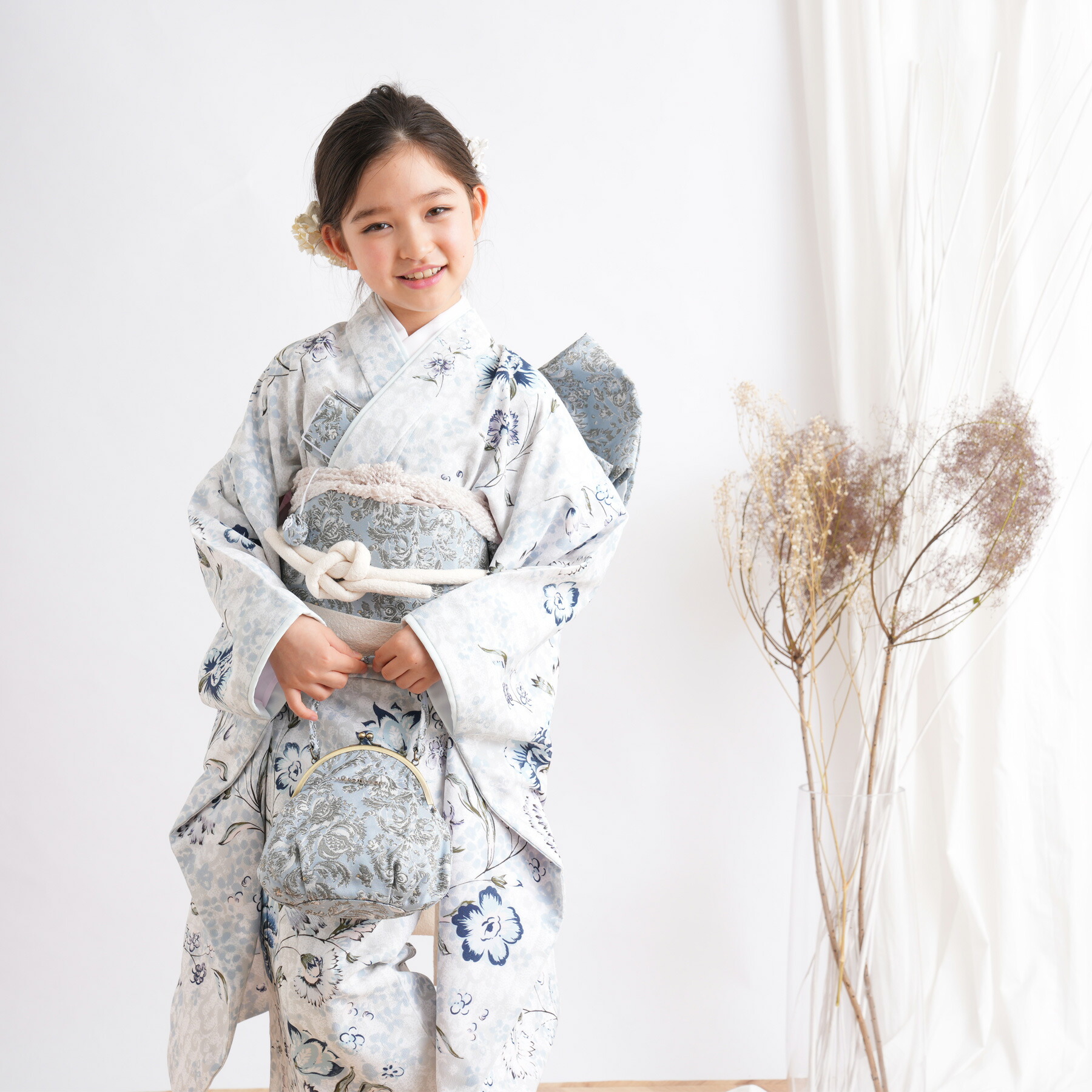 専用です☆JAPANSTYLE着物×セイコマツダ帯☆ブランドMIX☆七五三着物 セイコマツダ 753 七五三 着物 7歳 レンタル フルセット レトロ