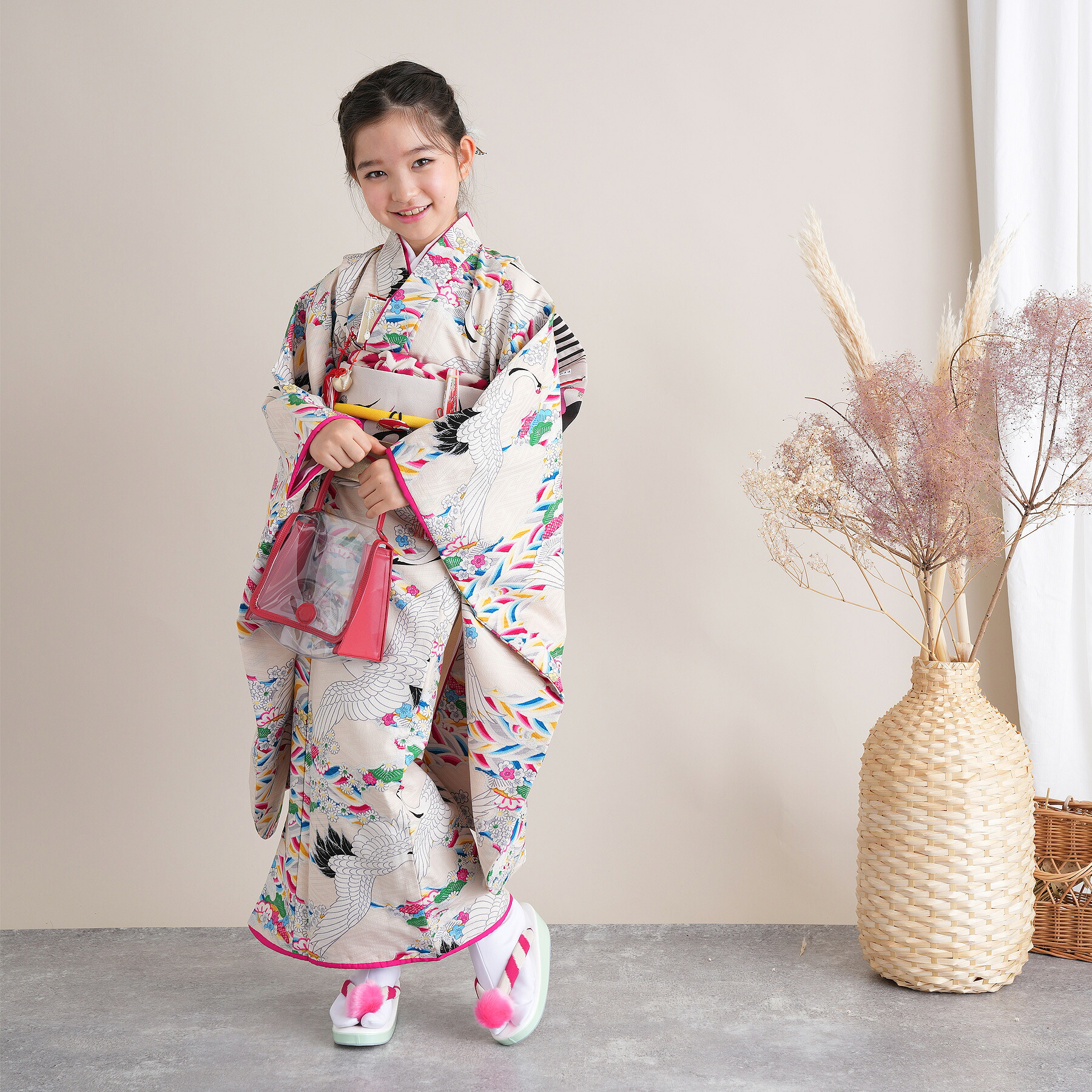 【レンタル】Modern Antenna モダンアンテナ ブランド 祝着 7歳 お祝い着 着物 七五三 お正月 初詣 雛祭り 七歳 レンタル 女の子 女児 女 四つ身 フルセットレンタル 安い レトロ 大正浪漫 モダン 新品足袋プレゼント 往復送料無料｜utatane 15,599円
