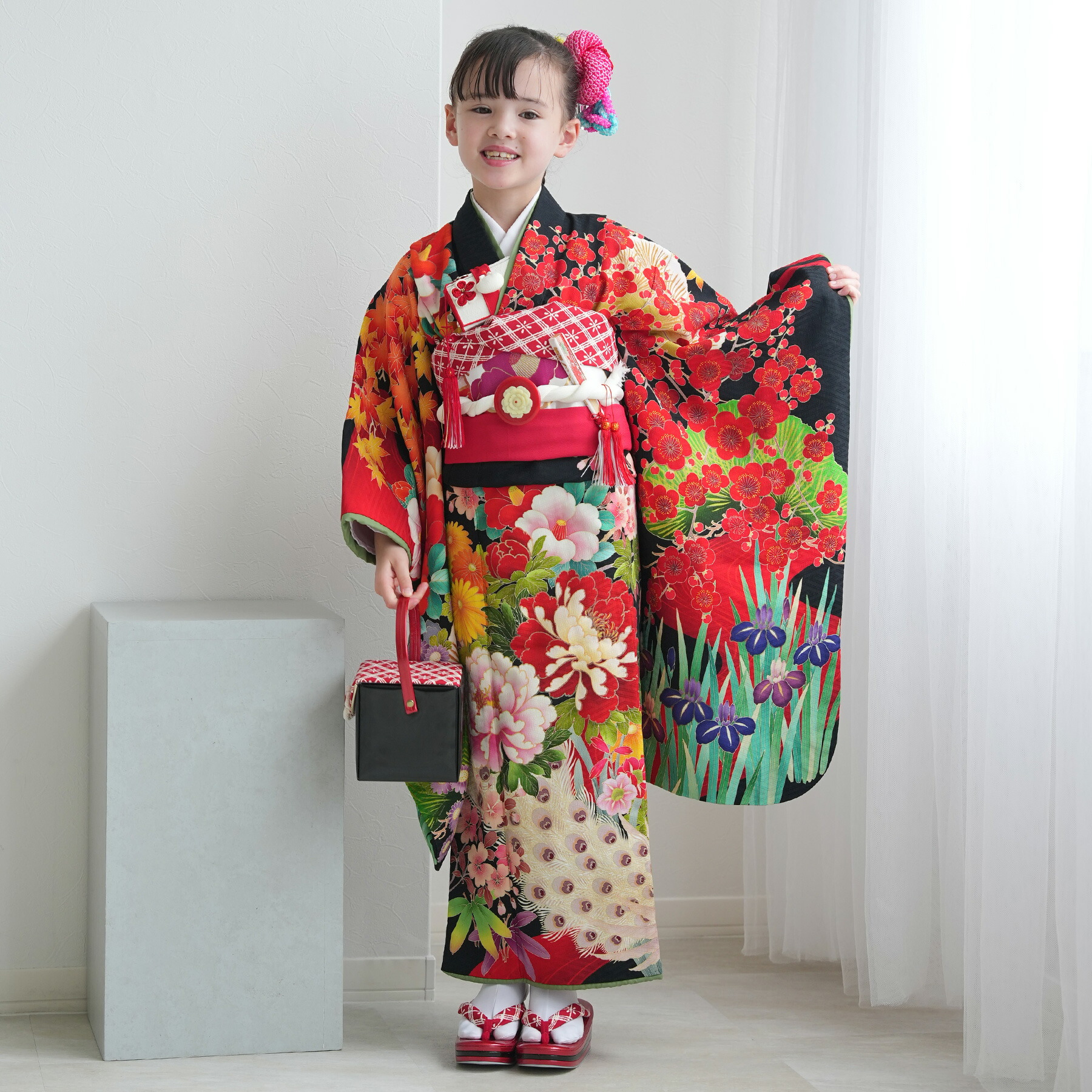 ブランド九重着物と作り帯☆七五三フルセット ブランド九重着物と作り帯