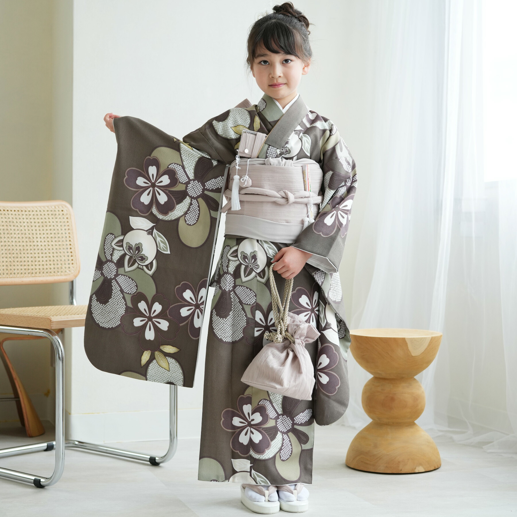 楽天市場】【レンタル】【ひよこ商店 七五三 着物 7歳 女の子 四つ身