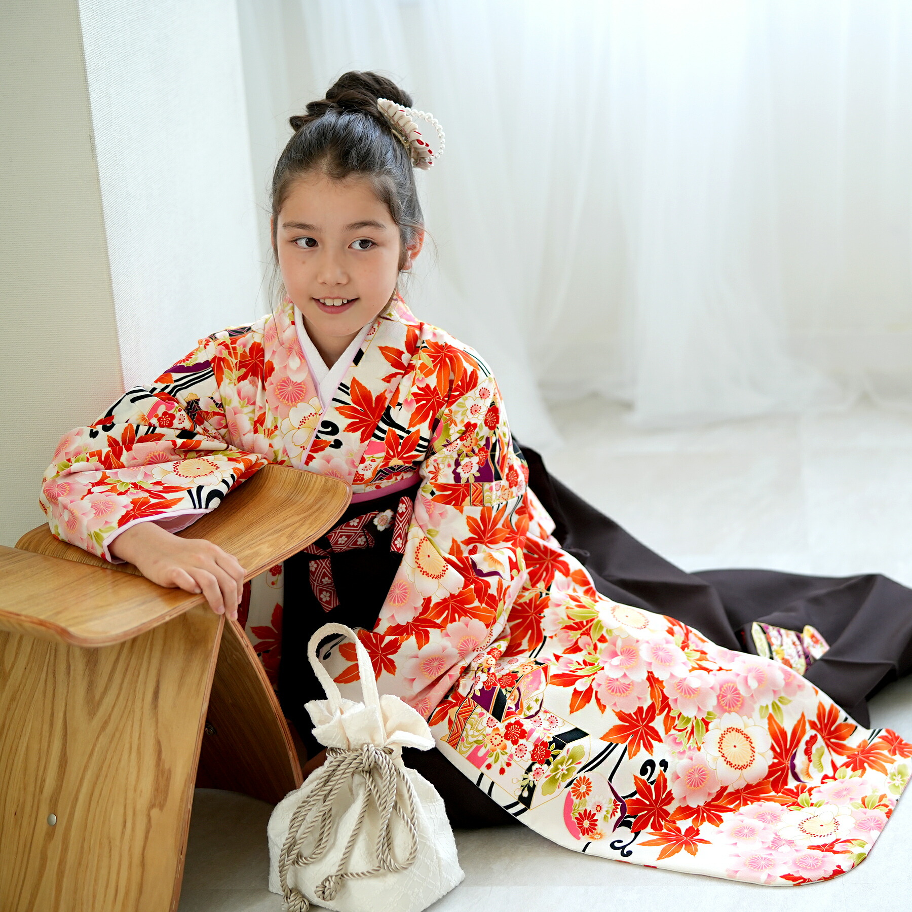 アンティーク　女の子　大人　子供着物　ジュニア　着物　袴にも　NO3 1_000000000062.jpg?1693358443