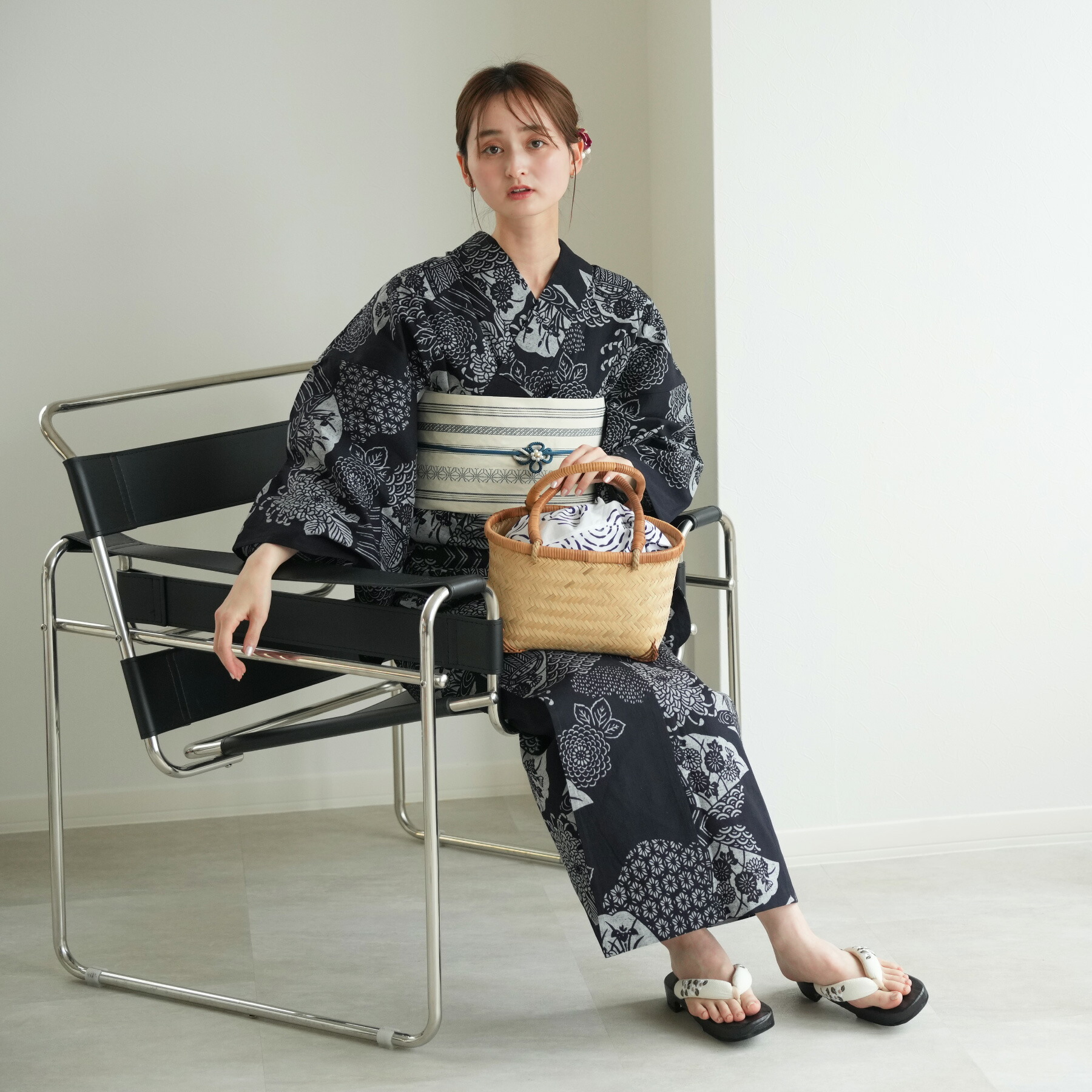 楽天市場】【utatane×注染工房 日本製小幅生地使用 浴衣3点