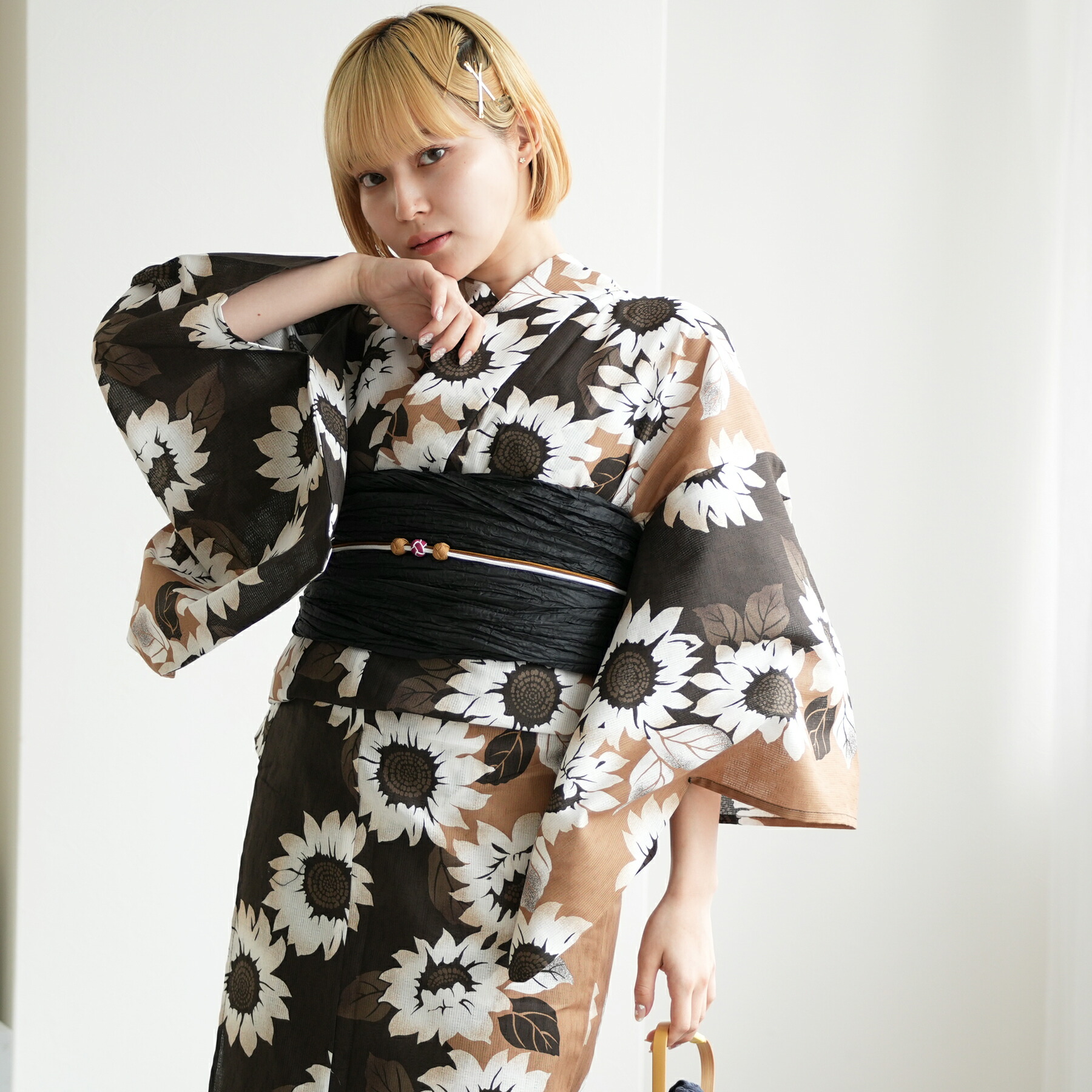 楽天市場】【ニコアンティーク 高級変わり織 浴衣3点セット 大正浪漫