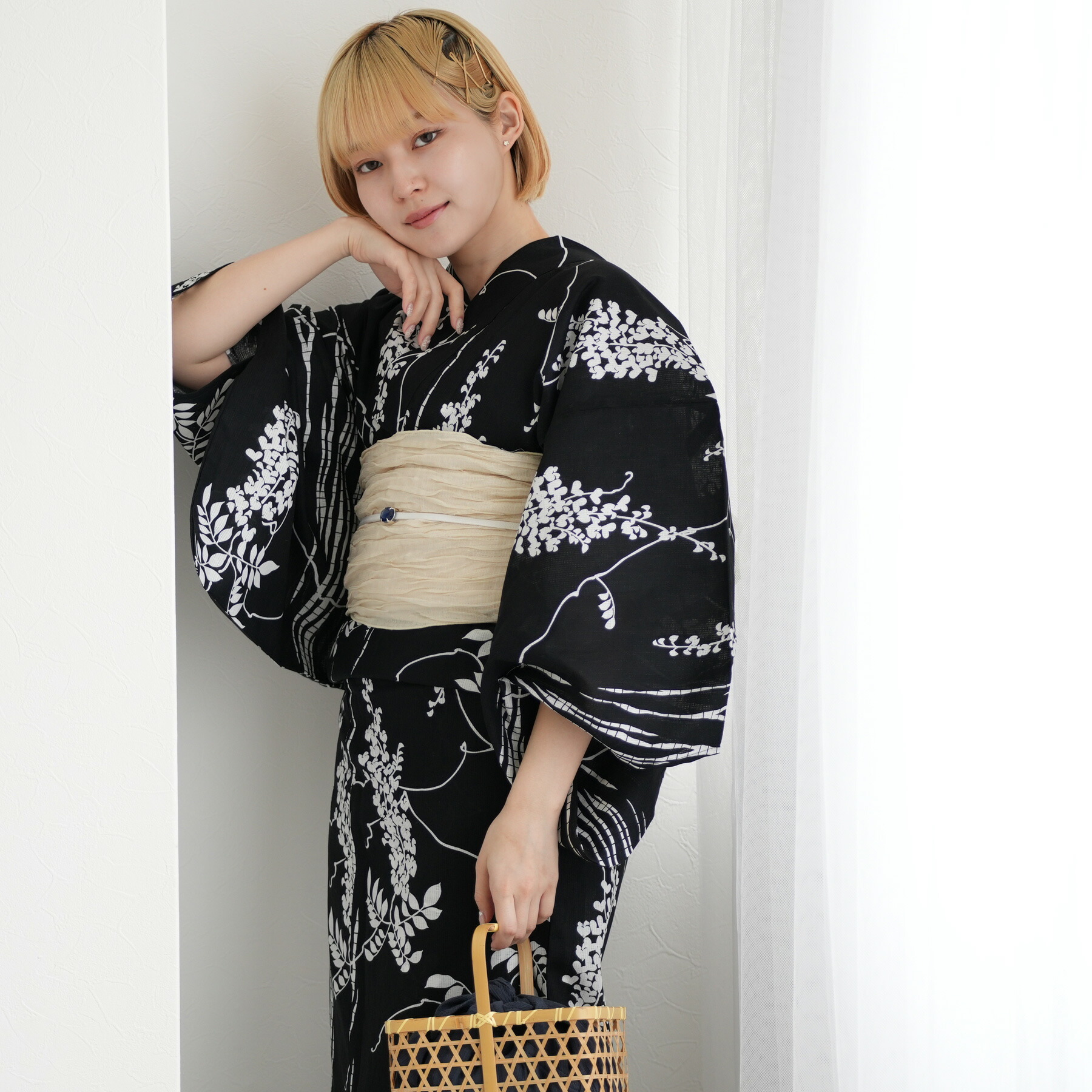 utatane 浴衣　単品 楽天市場】【70％OFF】【utatane 高級変わり織 浴衣3点セット