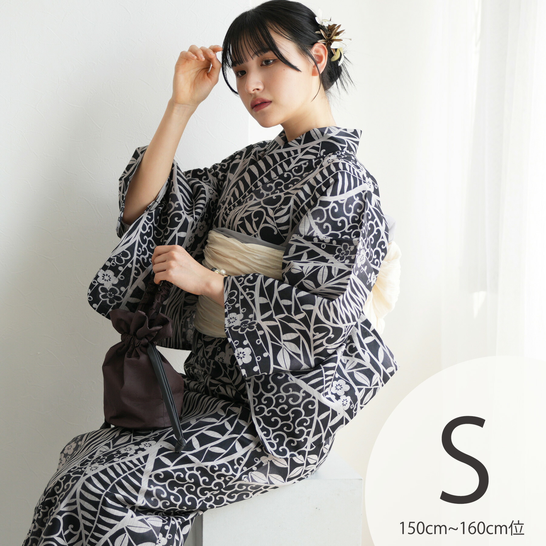 楽天市場】【ニコアンティーク 高級変わり織 浴衣3点セット 大正浪漫