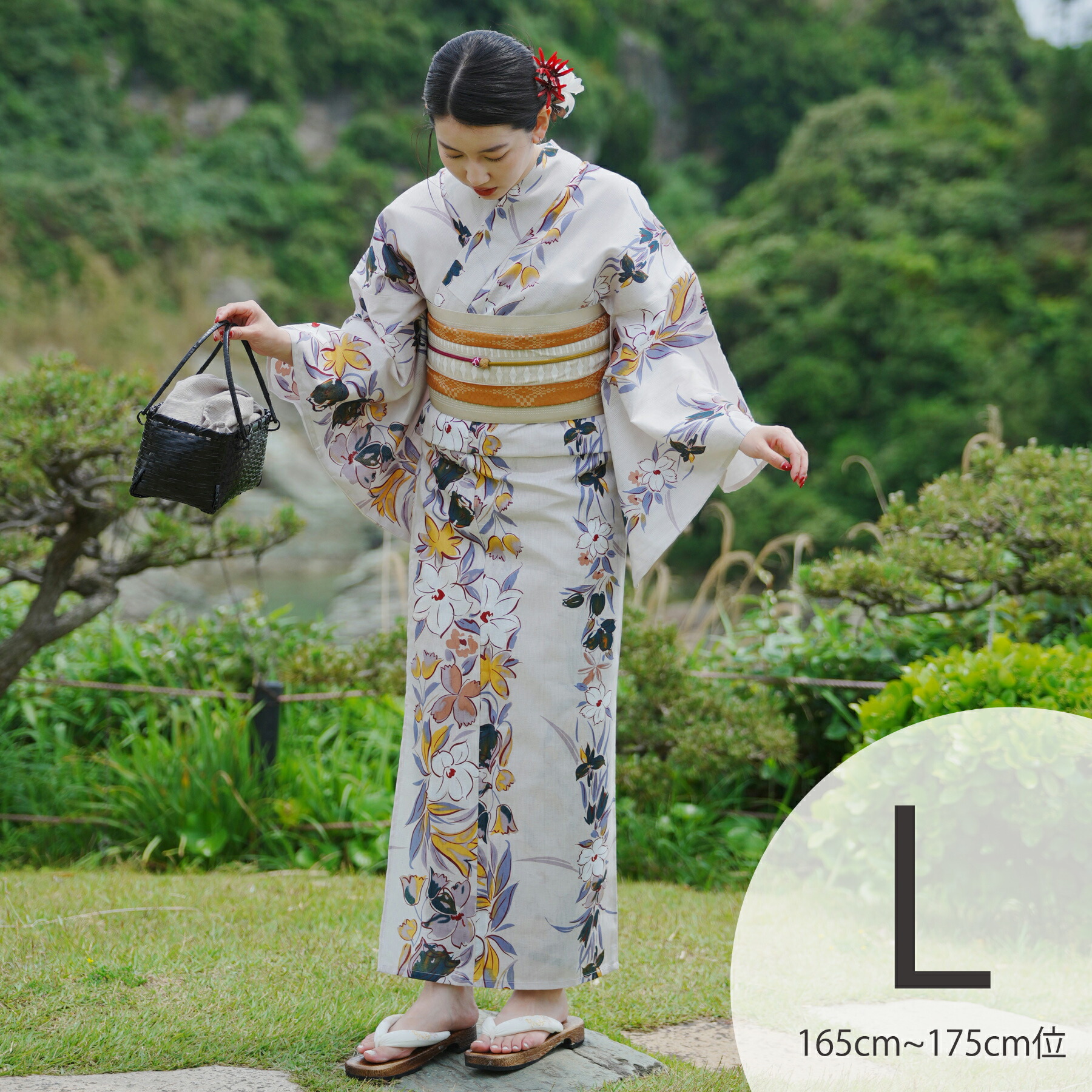 クイーンサイズ トールサイズ 変わり竪絽の浴衣 蜻蛉 夏着物 – musubi-kyoto-｜Kimono&Yukata