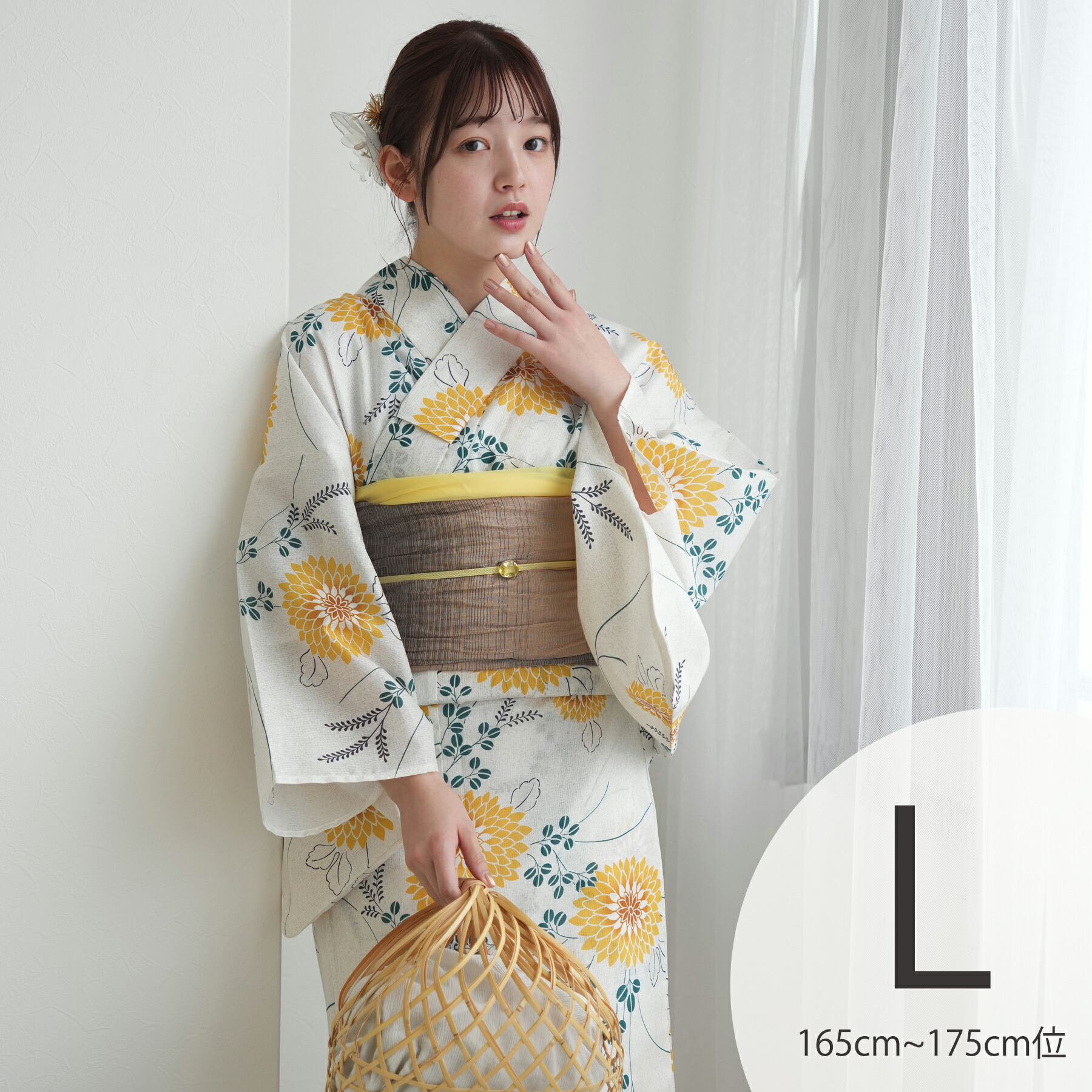 こちら即日発　うたたね　utatane 浴衣4点セット 藍色に古典菖蒲と御所車 こちら即日発 うたたね utatane 浴衣4点セット 藍色に古典菖蒲と