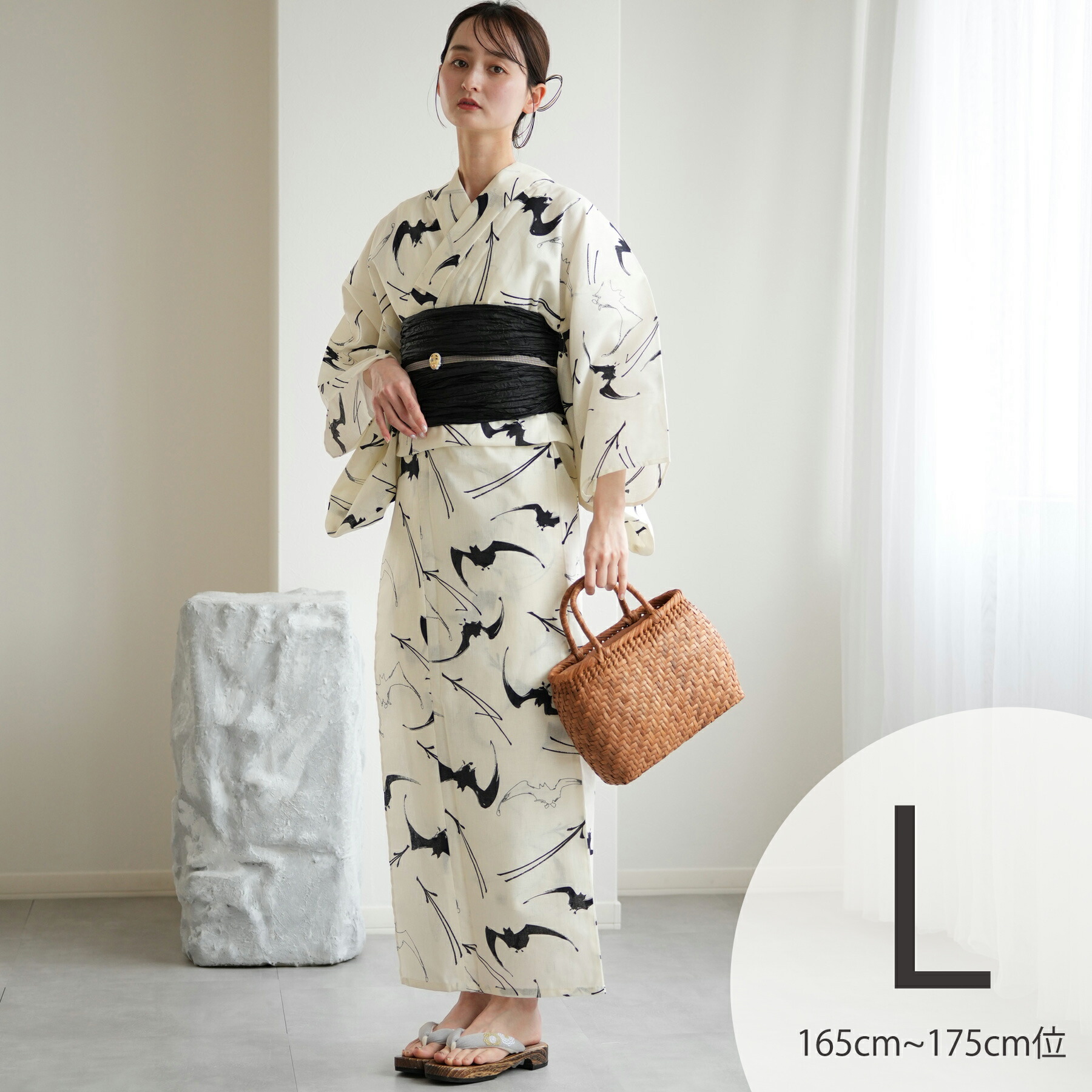 昭和レトロ　浴衣　反物　3点 utatane｜utatane 浴衣3点セット 昭和モダンのみずいろ流水と