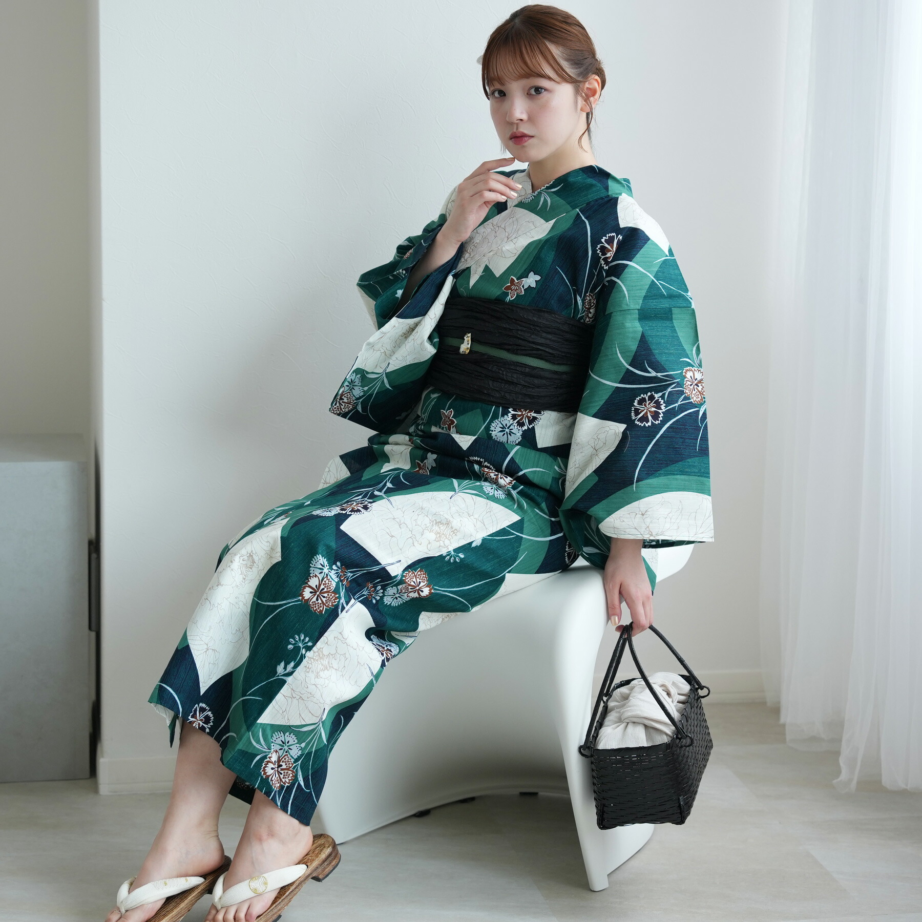 utatane 昭和レトロ 浴衣 ターコイズ utatane 昭和レトロ 浴衣 ターコイズ utatane 昭和レトロ 浴衣