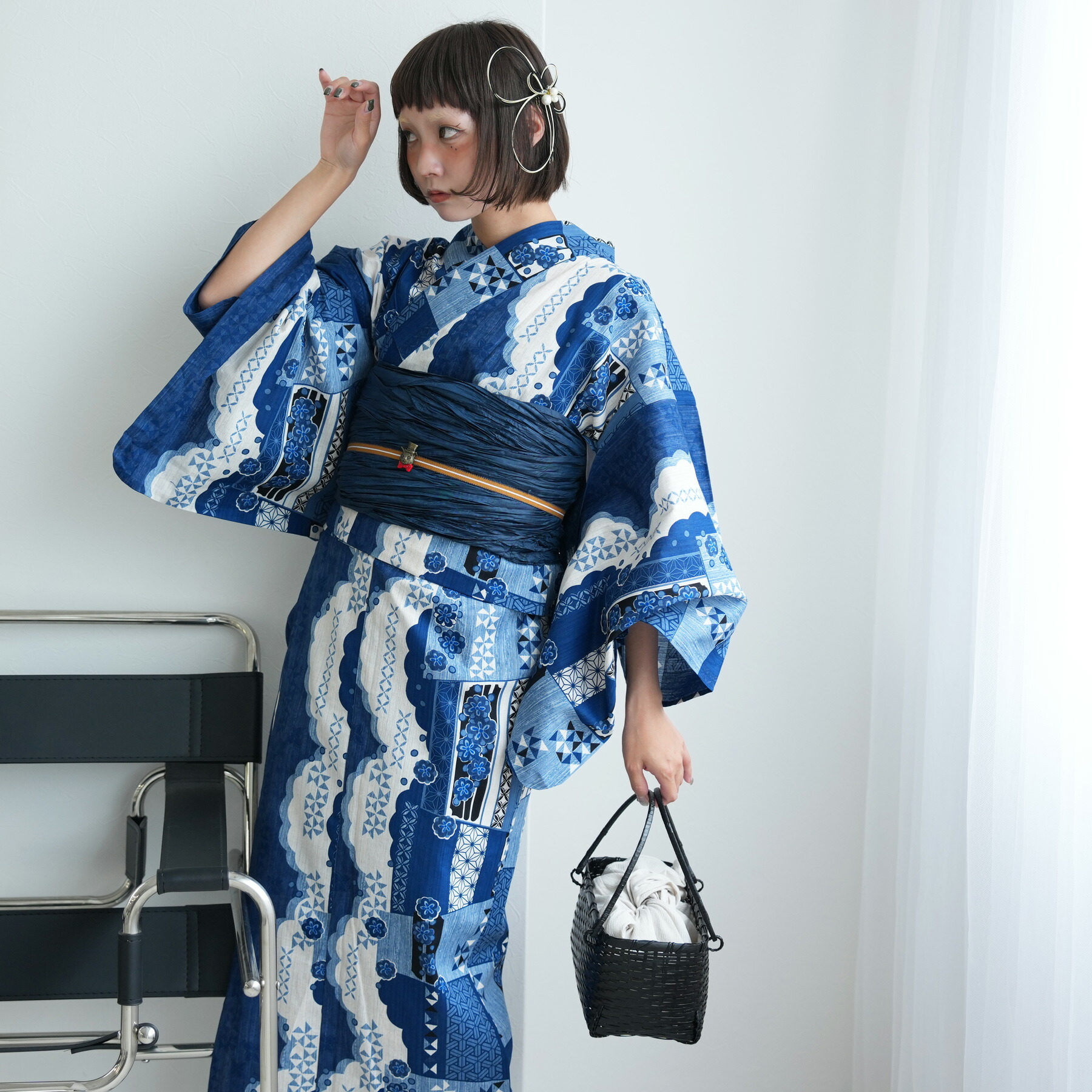 楽天市場】【utatane セパレート高級変わり織 二部式浴衣3点セット 渋