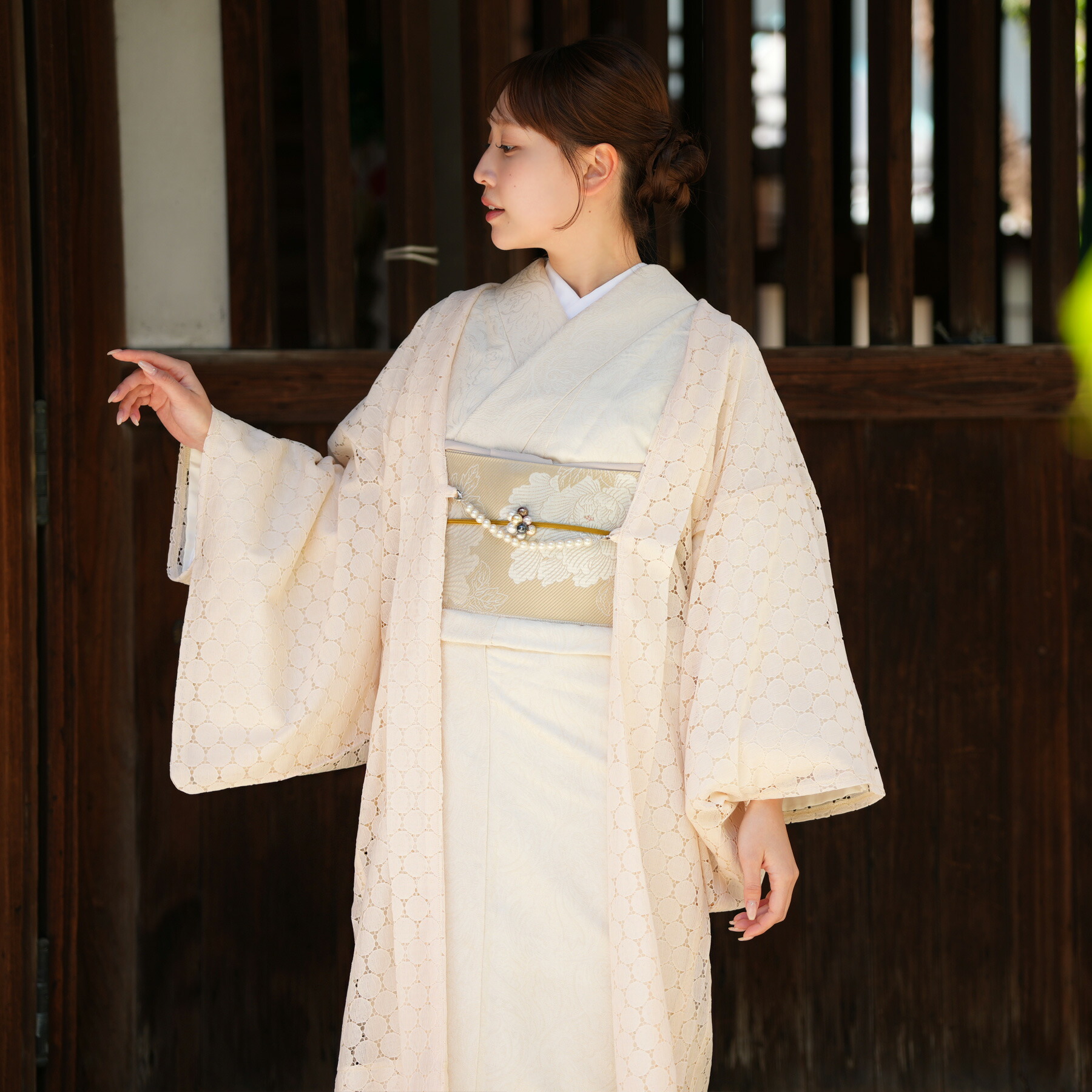 楽天市場】【ニコアンティーク レース羽織 大正ロマン 日本製