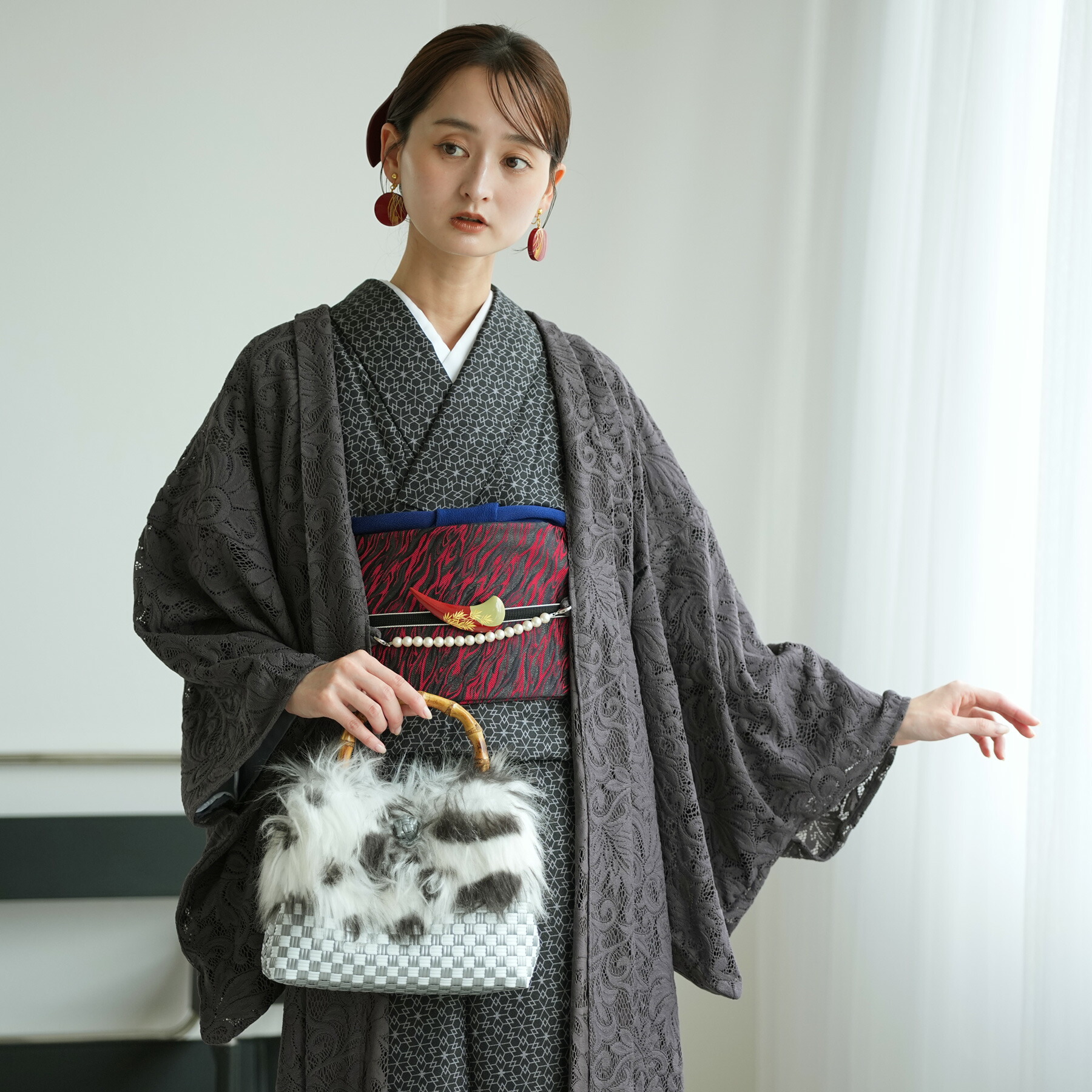 楽天市場】【20％OFF】【ニコアンティーク レース羽織 大正ロマン 日本