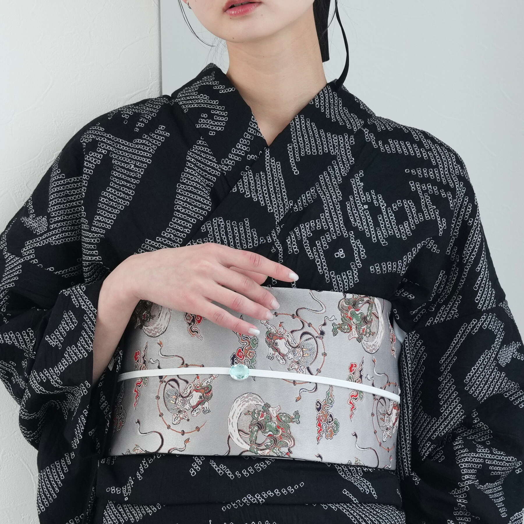 楽天市場】【筑前織物 博多織 紗 八寸なごや帯 正絹 お仕立て