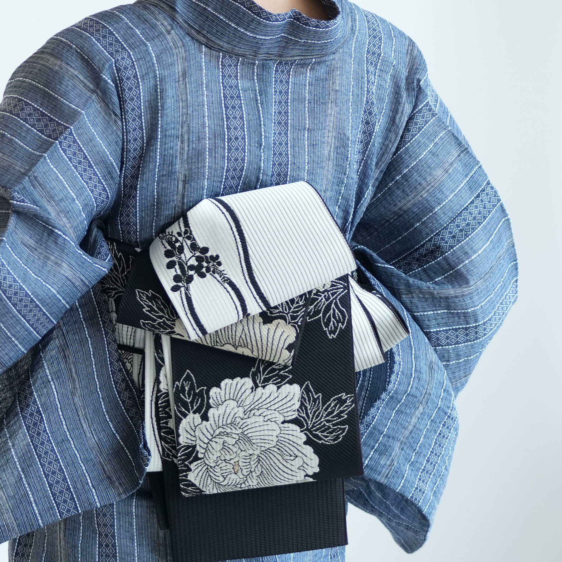 楽天市場】【筑前織物 博多織 紗 八寸なごや帯 正絹 お仕立て