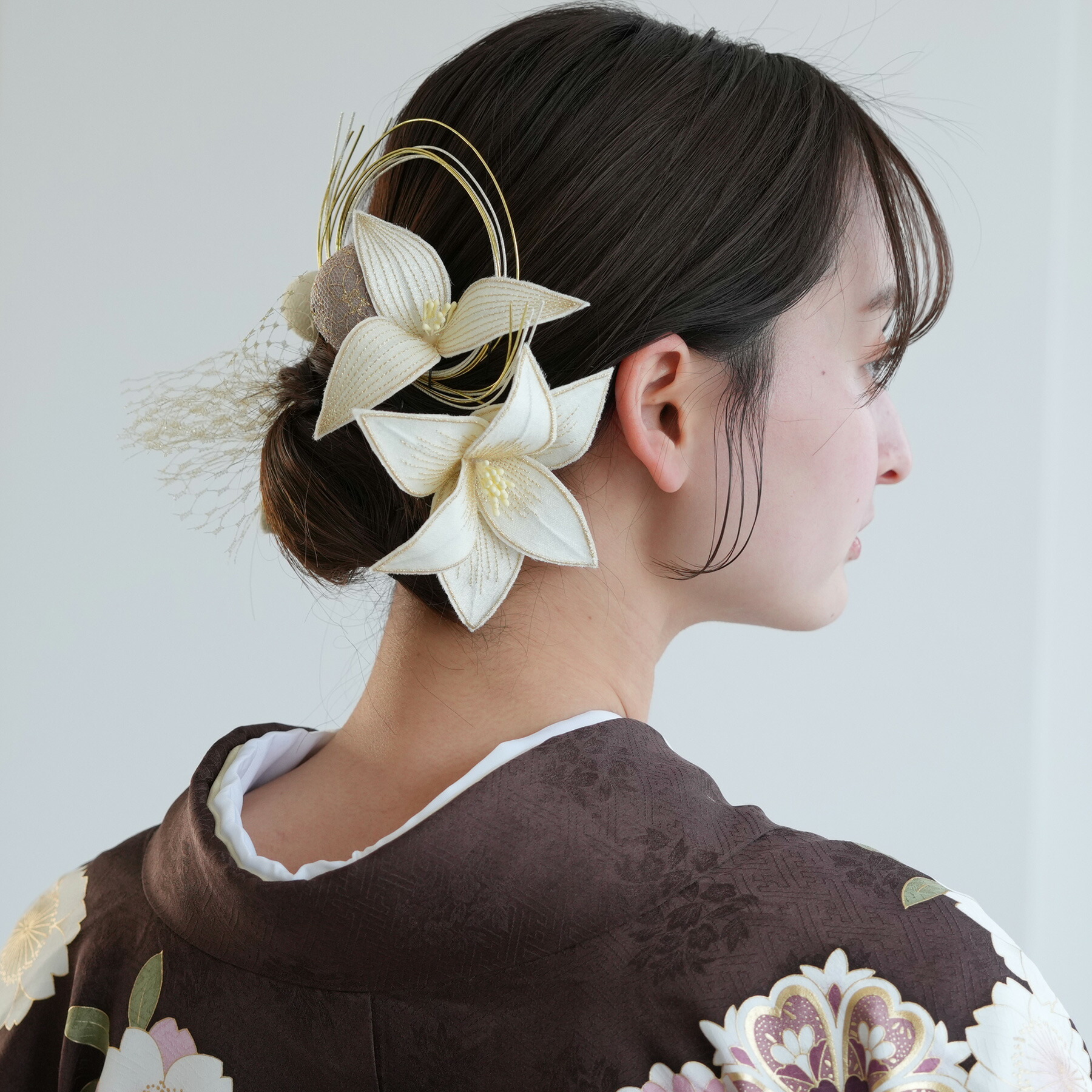 楽天市場】【髪飾り 百合 Uピン2本セット 日本製 】ヘア