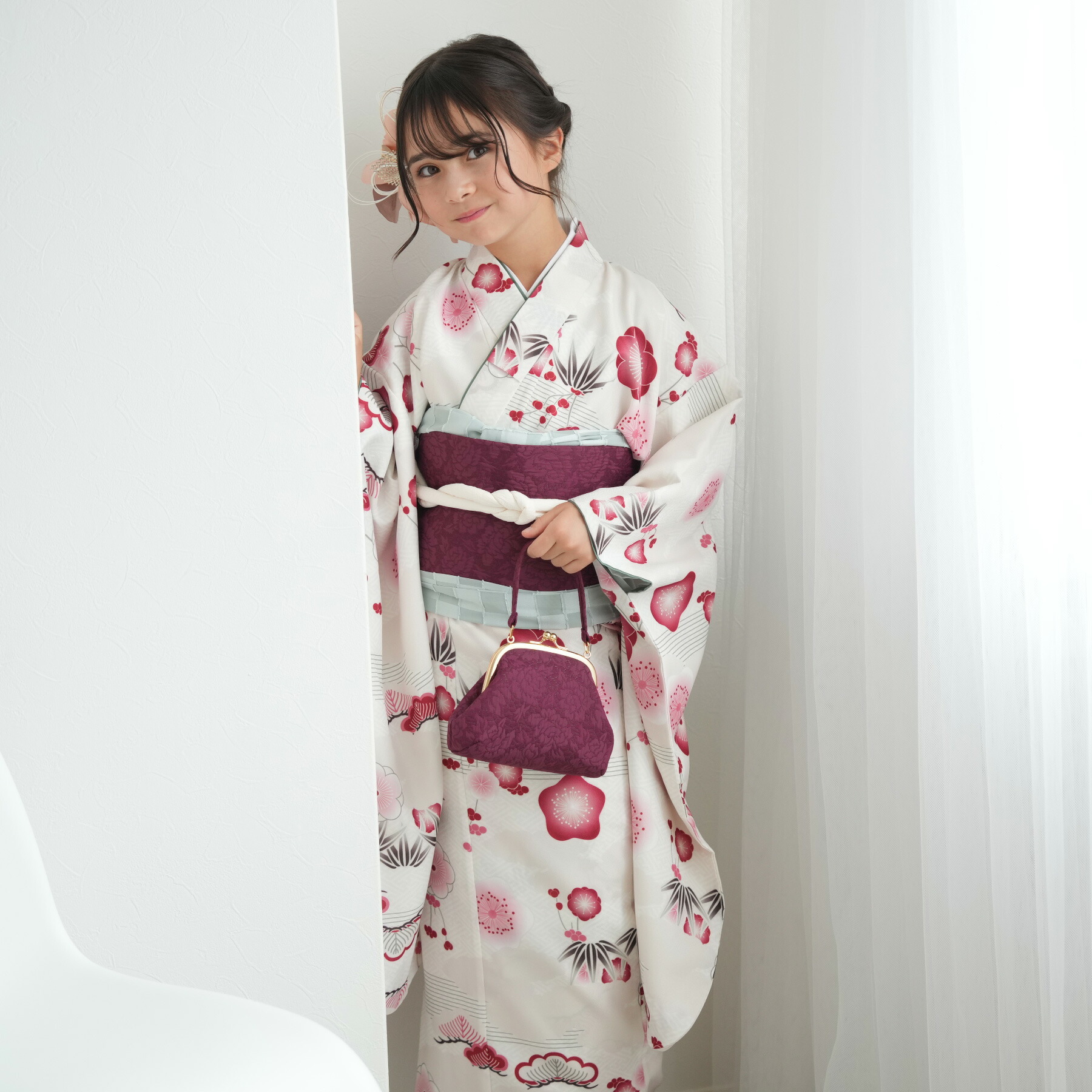 女の子用★子供振袖　薄手正絹　ハーフ成人式や記念撮影、お正月ひな祭り着丈143㎝ 楽天市場】10歳 女の子 正絹 ジュニア着物レンタル jk1197 絹の