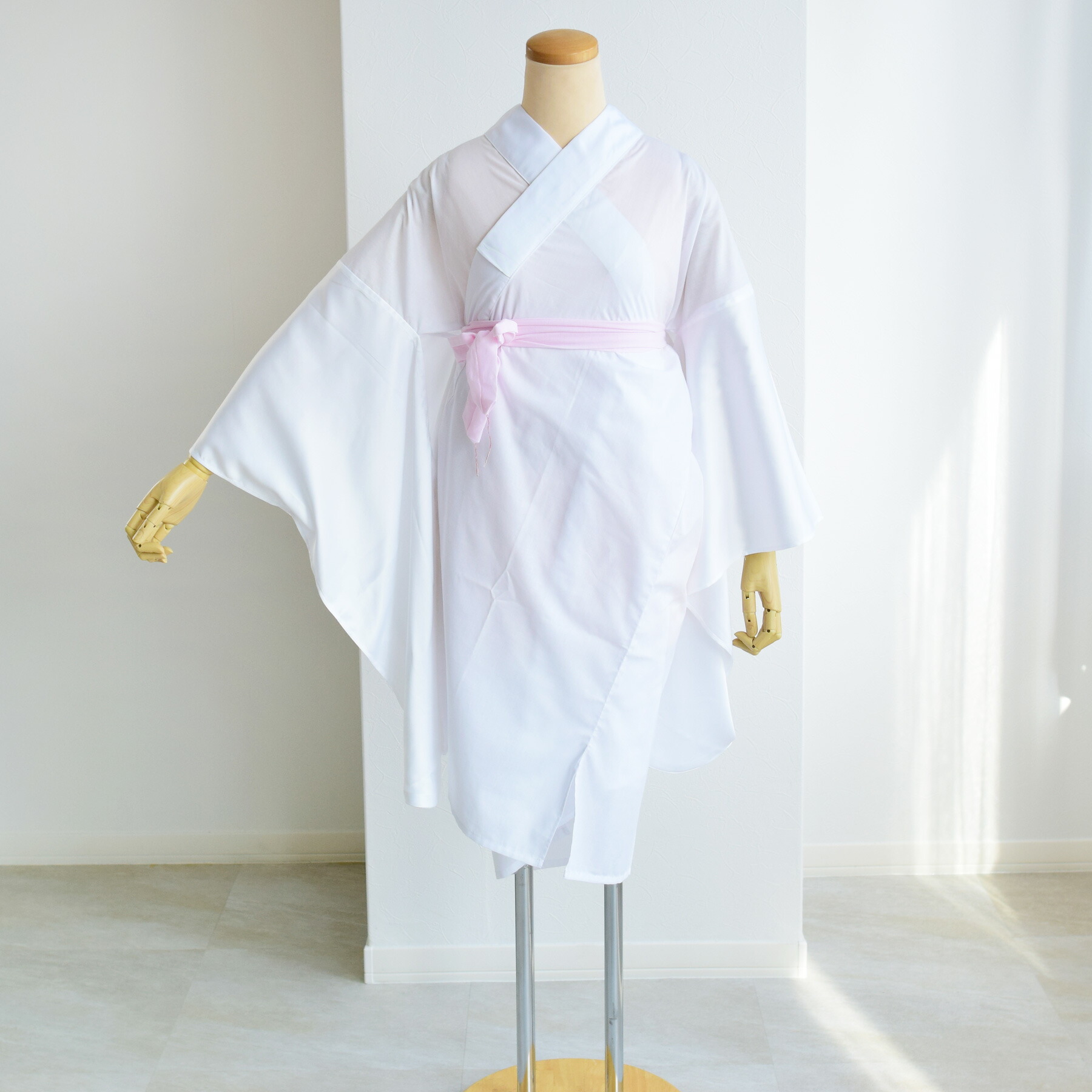 まみこさま専用　二点　長襦袢 楽天市場】【二尺袖用長襦袢 袴用 ショート丈 ホワイト】二尺袖 長襦袢