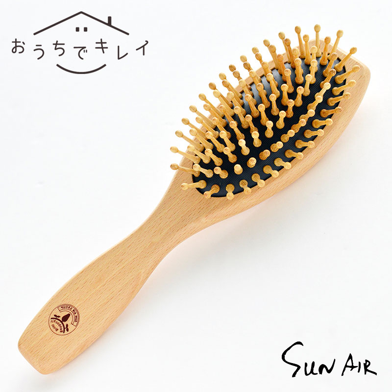 楽天市場】竹ピンブラシ 救髪力46 （小） サンエア 竹ブラシ ヘアー