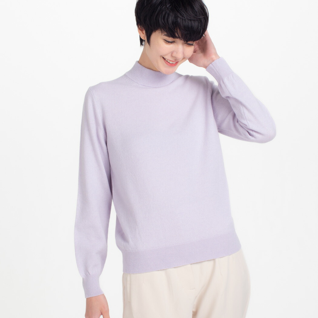 【UTO|レディース】ベーシック ハイネック セーター カシミヤ100%｜UTOカシミヤ