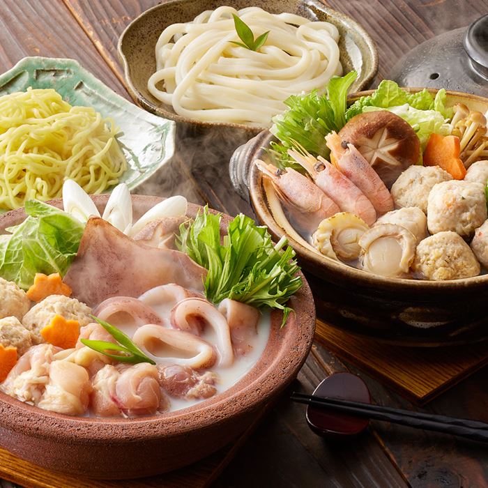 鶏白湯鍋＆海鮮つみれ鍋 食べ比べセット