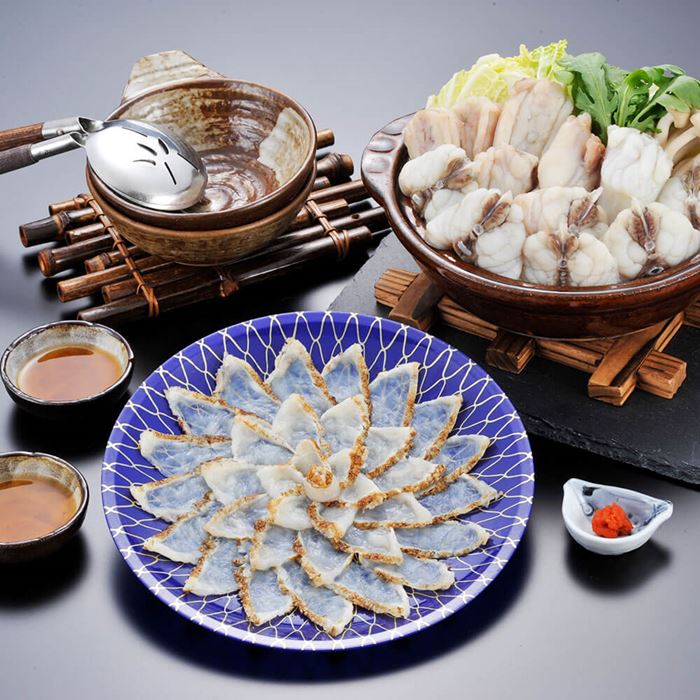 福岡 ふく太郎本部 ふく炙り刺身 ちりセット