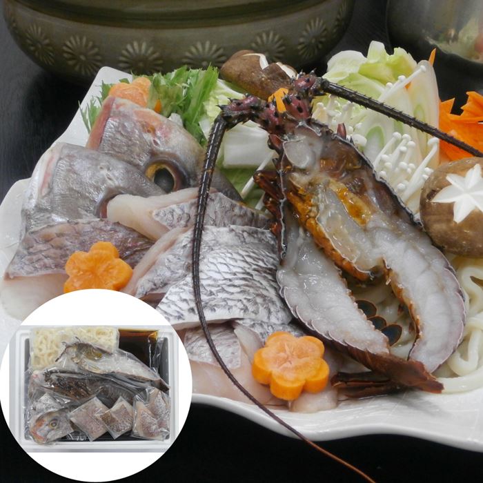 徳島 吟月 天然伊勢海老と鯛の祝い鍋