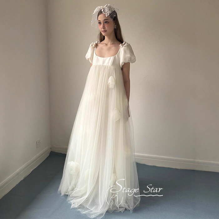 最大2有ウェディングドレスウエディングドレス二次会結婚式披露宴前撮り後撮りブライダルロングドレス花嫁aラインドレスチュール上品海外挙式フォトウェディングリゾートビーチフォトweddingdress小さいサイズ大きいサイズ|UTshoppingstore店