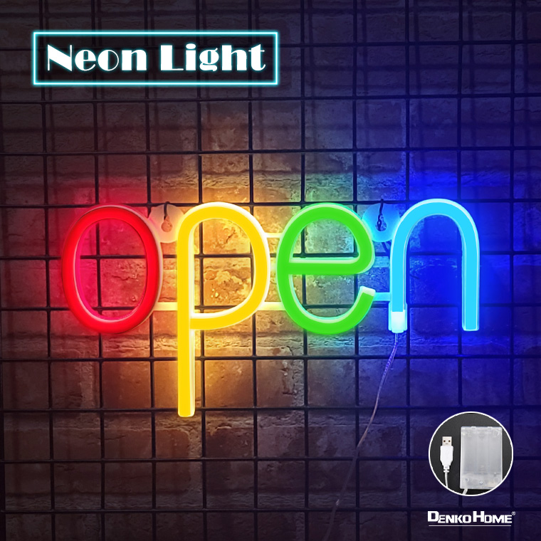 楽天市場】OPEN ネオンサイン LEDネオンライト ネオン看板