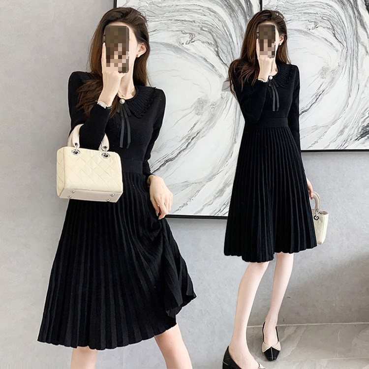 未使用タグ付 マーレット ワンピース ニット Aライン ブラックADDISON DRESSTERIOR（ドレステリア）の「◇Merlette(マーレット）ADDISON