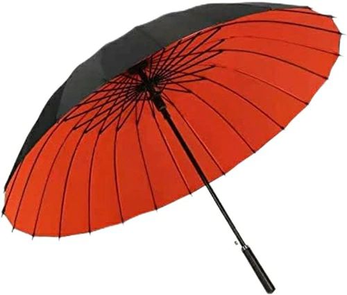 傘 メンズ 長傘 24本骨 耐強風傘 革製手元 210t二重傘布 高強度グラスファイバーと鋼製骨 大きい 超撥水 梅雨対策 豪雨対策 おしゃれ 男女兼用 大きな傘 ジャンプ傘 晴雨兼用