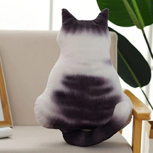 猫抱き枕 ぬいぐるみ クッション 51cm かわいい 猫 リアル ネコ後ろ姿 動物クッション 添い寝枕 インテリア 店飾り 飾り プレゼント ギフト 子供 彼女へ 誕生日 贈り物 お祝い