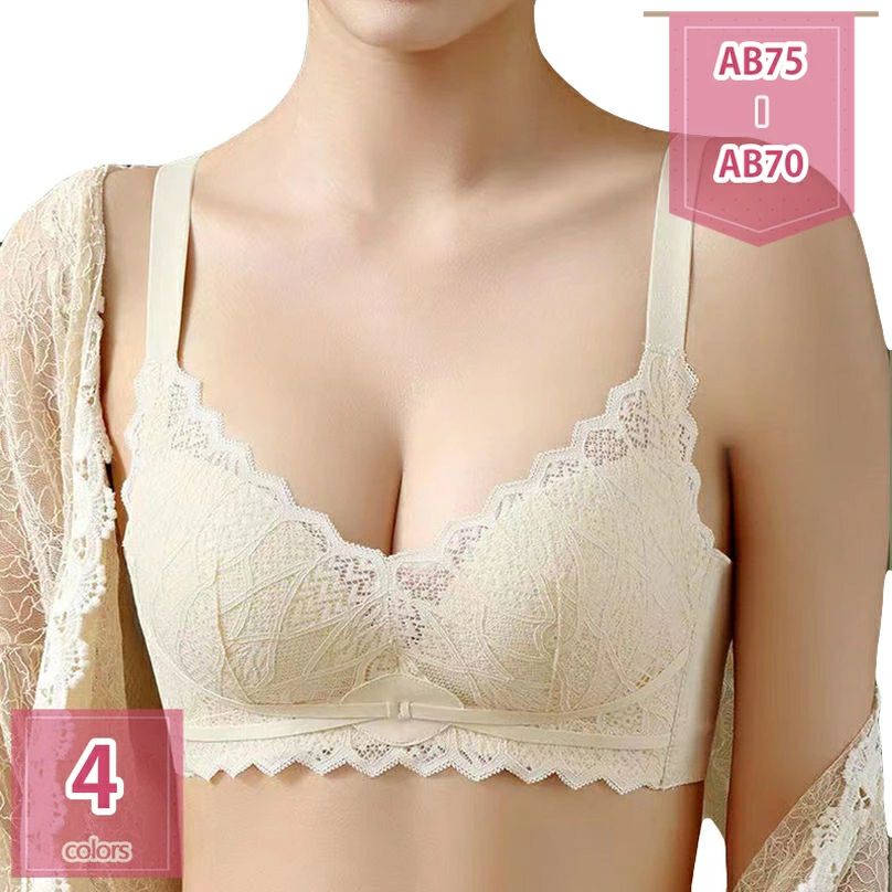 脇高ブラ ノンワイヤー ブラジャー 盛れるブラ 谷間メイク 脇肉キャッチャー 背中 すっきり 補正下着 女性 バストアップ いくにゅう 寄せブラ パット付き ナイトブラ 総レース 大人可愛い フェミニン 昼間兼用 補正ブラ holosbird-goods1