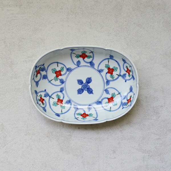 楽天市場】菓子鉢 大鉢 有田焼 古伊万里草花紋 盛鉢（径24cm