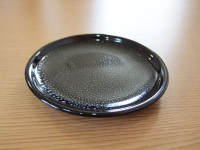 楽天市場 美濃焼 油滴天目 4 8寸丸皿 業務用 取皿 シェアプレート 和食器 陶器 器の森