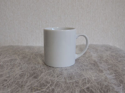 白い食器　白　ストレートマグS　ポーセラーツ　マグカップ　陶器　業務用　領収書