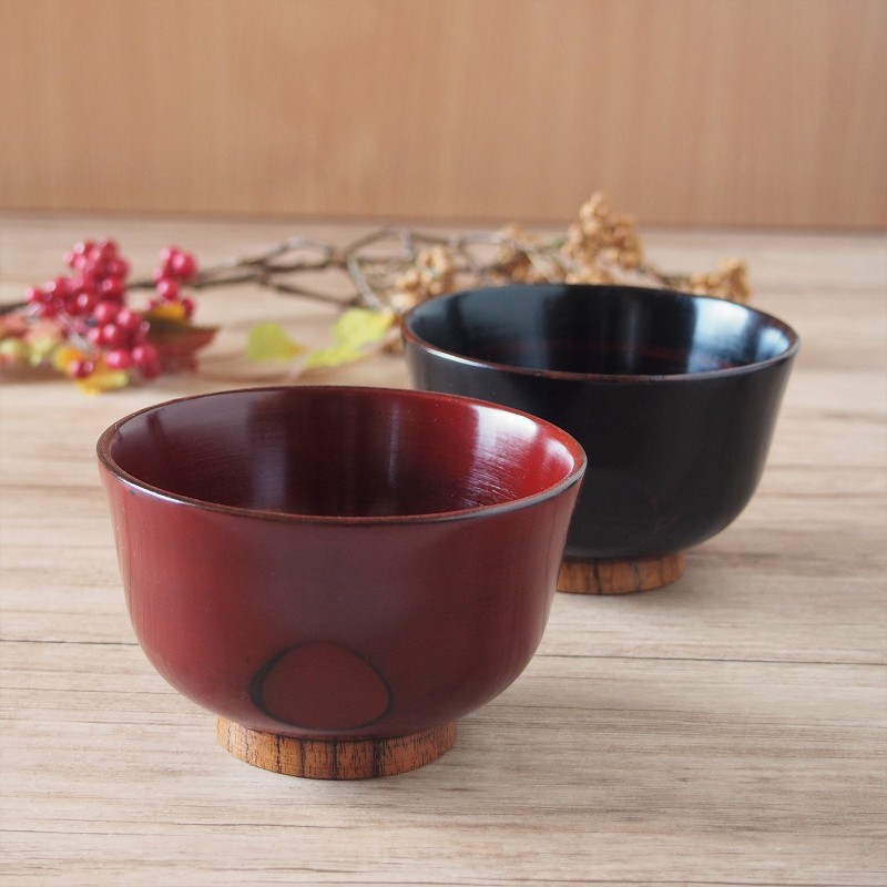 楽天市場】【アウトレット込み】 雑煮 多用丼 12.8cm 根来 曙 赤 黒 朱