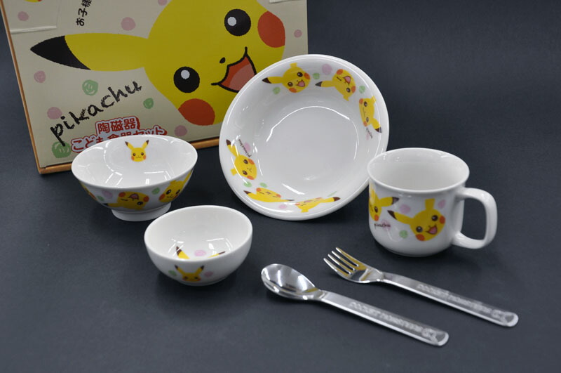 楽天市場 ポケットモンスター ピカチュウ お子様食器ギフトセットm 日本製 こども食器ギフトセット ポケモン わたしの器