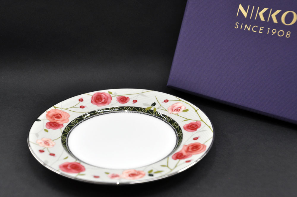 [NIKKO(ニッコー)] Rose Garden(ローズ・ガーデン) プレート21cm FINE BONE CHINA (ファインボーンチャイナ) NIKKO SINCE1908 8,030円
