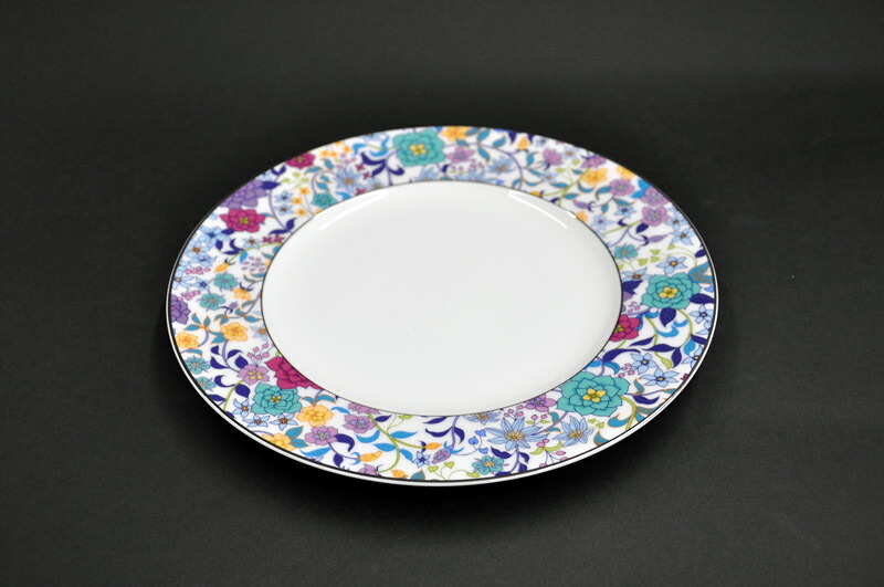 [NIKKO(ニッコー)] FLOWER DANCE(フラワーダンス) WHITE 27.5cmプレート FINE BONE CHINA(ファインボーンチャイナ) NIKKO SINCE1908 [箱なし商品]