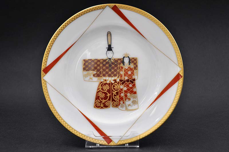 送料無料 大倉陶ガーデン据物盤 雛祭 ひなまつり 皿立て付き人 cm 2friendshotel Com