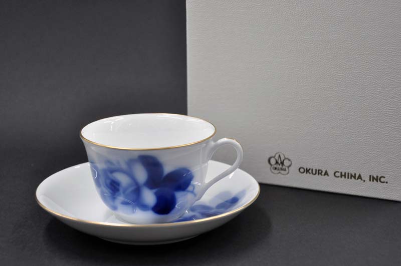 楽天市場】大倉陶園 日本製 小花 モーニングカップ＆ソーサー 26C/5211
