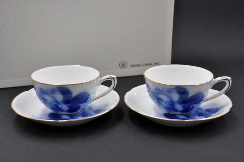 楽天市場】大倉陶園 ブルーローズ ティー・コーヒー碗皿（カップ