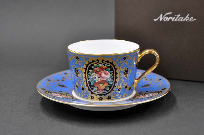 楽天市場】ノリタケ 〜Noritake〜 コーヒー碗皿(雲母金彩花文