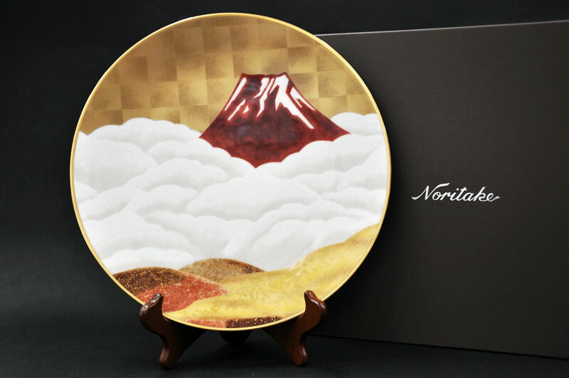 楽天市場】【送料無料】 ノリタケ 〜Noritake〜 18cm額皿 富士山[爛漫 楽天市場】【送料無料】 ノリタケ 〜Noritake〜 18cm額皿 富士山[爛漫